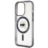 Karl Lagerfeld KLHMP15LHKHNOTK iPhone 15 Pro 6.1 transparent hardcase IML Karl`s Head MagSafe